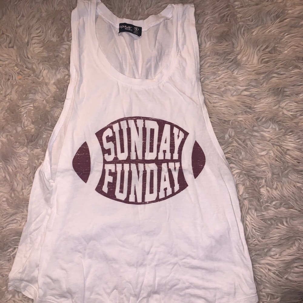 Football Sunday tank top